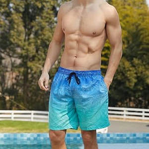 Shorts de bain pour hommes avec cordon de serrage, taille adulte, légers, séchage rapide, pour la natation et le surf - Product Image 3