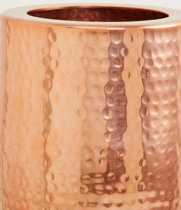 Handcrafted Copper Hammered Table <b>Vase</b> with Elegant Tall Metallic Pot and <b>Unique</b> Texture for Luxury Contemporary Decor - Product Image 4