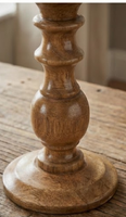 Porte-bougie en bois en forme d'arbre de 8 pouces de haut, écologique, pour la décoration de Noël à la maison