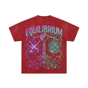 T-shirts pour hommes personnalisés en gros, 230 g/m², 100 % coton, coupe oversize, manches courtes, style vintage, délavé à l'acide, pour l'été - Product Image 6