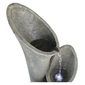 33.5 Inch Indoor Tafelwaterval Rotstuin Met Led-Verlichting Gelaagde Rock Feature Voor Fontein - Product Image 6