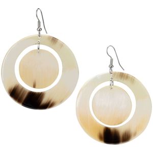 Boucles d'oreilles en corne de buffle de qualité supérieure, collection de mode éthique artisanale par Curio Craft - Product Image 1