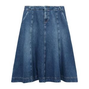 Falda Midi Vaquera Negra para Mujer, Estilo Y2K, con Bolsillos, Cintura Alta, Botones, Casual, Verano, Lista para Enviar - Product Image 6