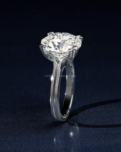 Anillo de Compromiso/Boda Vintage de Oro Amarillo de 14k con Diamante Cultivado en Laboratorio IGI/GIA, Unisex, Oro Blanco Fino para Aniversario, Ideal para Fiestas - Product Image 3