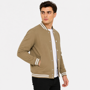 Chaqueta Bomber Varsity para Hombre al por Mayor, OEM, con Bordado Personalizado, Tallas Grandes, Chaqueta Bomber Varsity de Moda para Hombre - Product Image 4