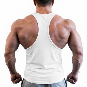 Top Quality <b>Men's</b> <b>White</b> Cotton Tank Top O-Neck Solid Color Casual Knitted Sleeveless <b>Vest</b> For Fitness Daily Wear - Product Image 5