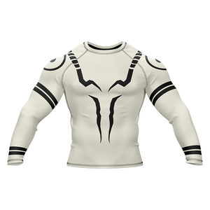 Rashguard MMA pour homme de qualité supérieure, respirant, manches longues, élégant, en Spandex/Nylon, couleur personnalisable, en vente - Product Image 2