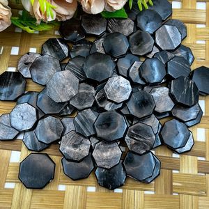 Hyperstène naturel rayé, cristal octogonal gravé, pierre précieuse pour Reiki, Feng Shui, décoration, vente en gros, en vrac - Product Image 5