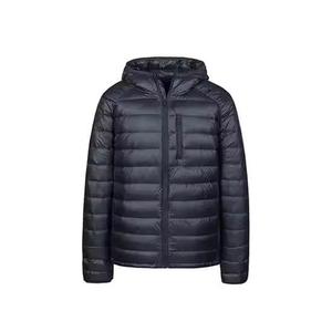 Veste matelassée à capuche pour homme, couleur unie, fermeture éclair, coupe-vent, vêtements décontractés d'hiver, coupe régulière, rembourrage en polyester - Product Image 5