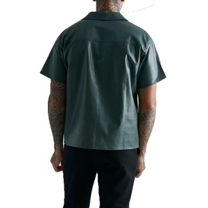 Wholesale Leather Man <b>Shirt</b> With Closer Type <b>Button</b> High Quality Leather <b>Shirt</b> Stylish & Durable <b>Shirt</b> For Men - Product Image 2