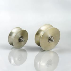 Rueda de Rodamiento Angular de 75 mm para Puerta Corredera, Acero Pulido, Moderna, Duradera, Fácil Instalación, Suave, de Alta Resistencia - Product Image 1