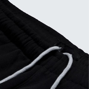 Pantalon de survêtement noir pour homme avec bande latérale blanche, taille élastique, décontracté, respirant, en toile imperméable et écologique, idéal pour l'hiver - Product Image 2