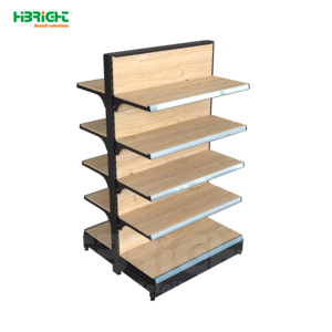 Supermarket <b>Shelf</b> Metallic Retail Display Rack Pegboard Gondola Shelving for Convenience Store - Product Image 6