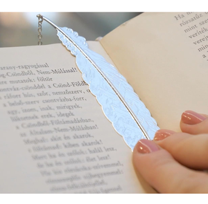 Nuevos Marcadores de Libros de Metal con Diseño de Hoja y Pluma, de Moda y Alta Demanda, en Oferta - Product Image 1