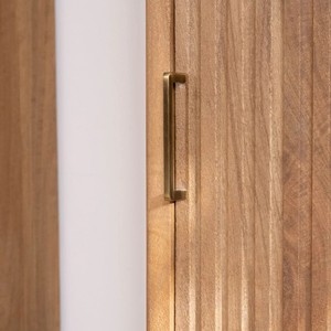 Mueble de baño de 2 puertas Vandana Royal Contour en madera maciza de mango con un toque retro - Product Image 4