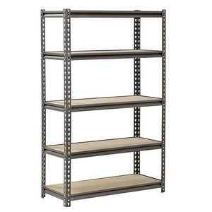 Scaffalatura a 5 Ripiani per Garage 110x45x180cm in Acciaio Verniciato a Polvere Grigio - Product Image 2