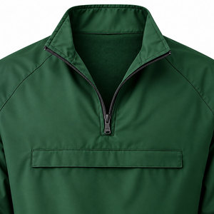 Chaqueta Cortavientos Ligera Premium Personalizada para Hombre, con Media Cremallera, Cuello Alto y Solapa en el Pecho, Ropa Deportiva Casual para Exteriores - Product Image 5