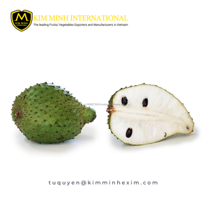 Graviola surgelée (fruit de corossol) à peau verte et chair blanche, qualité supérieure, entière et coupée en deux, prête à consommer - Product Image 3