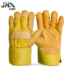 Rigger Heavy Duty Cow Split Leather Work <b>Gloves</b> Long Lasting Industrial Safety <b>Gloves</b> with Hand Protection 707 <b>Gloves</b> - Product Image 3