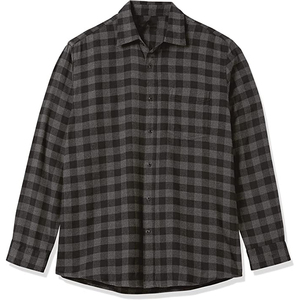 Chemise en flanelle vintage personnalisée 2025 pour homme, nouveau style oversize court, fabriquée au Pakistan, 100 % coton, boutonnée, anti-plis, à carreaux, automne - Product Image 1