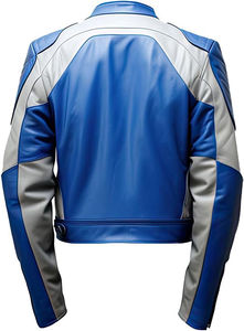 Chaqueta de Cuero Personalizada Estilo <span class=keywords><strong>Star</strong></span> Lord para Hombre, Chaqueta de Motociclista Color Granate, Corte Ajustado, Cosplay, Chaqueta de Cuero de Película, Chaqueta con Logotipo OEM Impreso - Product Image 5