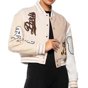 Chaqueta Varsity de Béisbol para Hombre, Estilo Urbano, 100% Lana, con Bordado Chenille y Letras en la Parte Delantera, Diseño Regular, Venta al Por Mayor de Fábrica 2026 - Product Image 6