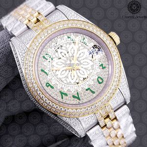 Montre de luxe Charm_Jewells en acier inoxydable 38 mm, analogique à quartz, bracelet tendance pour femme, affichage de la date, fermoir pliant - Product Image 5