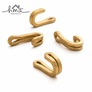 Handcrafted Solid Brass Minimalist Utility Wall Hook Modern Coat Hook <b>Key</b> Holder Towel Robe <b>Hanger</b> Space Saving Home Decor - Product Image 1