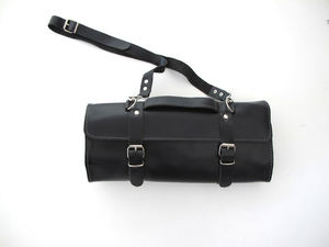 Bolsa de Almacenamiento para Cuchillos Portátil Clásica de Cuero Genuino Personalizada, Hecha a Mano, con Correa de Hombro Ajustable, Estuche para Cuchillos de Chef LKR-0400 - Product Image 4