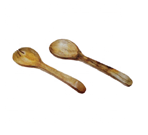 Vente en gros de couverts du meilleur design Ensemble de cuillères de service Artisanat indien de qualité Nouveau meilleur design Ustensiles de 2 pièces en acier inoxydable - Product Image 2