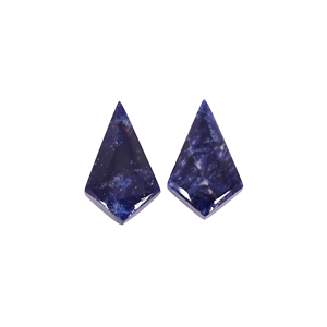 Sodalita Natural de 12.8 Quilates (Peso por Par) 20x11mm Forma de Cometa, Gema Suelta - Product Image 5