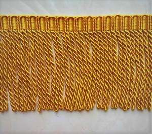 Yellow Polyester <b>Braided</b> Fringe Trim for Garment Decoration Handmade Uniform <b>Accessory</b> - Product Image 6