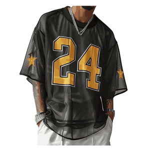 Breathable Fashion Jersey <b>Patchwork</b> Sports Mesh Soccer T <b>shirt</b> Men's T-<b>Shirt</b> - Product Image 2