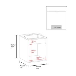 Shoshoni Wengue Two-Door <b>Bathroom</b> <b>Vanity</b> - Product Image 6