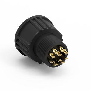 Connecteur en laiton étanche IP67 de taille B 10 broches moulé avec câble - 2A - Product Image 2