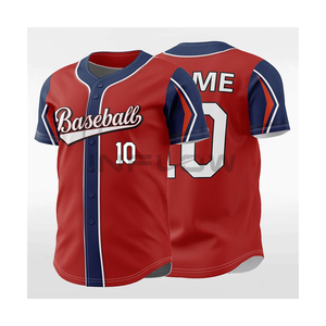 Custom Heat-Transfer Printed Breathable Youth Baseball Softball Jersey Uniform Shirts Unisex Multi-Design Team Name XL 100% - Product Image 4