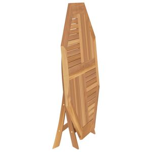 Tavolo da giardino pieghevole in legno massello in Teak 43.3 mobili da esterno "x 43.3" x 29.5" - Product Image 5