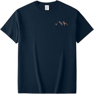 T-shirt streetwear en coton tricoté 100% personnalisé pour homme, coupe classique, décontracté, vierge, 220g, vente en gros, OEM, marque privée - Product Image 1