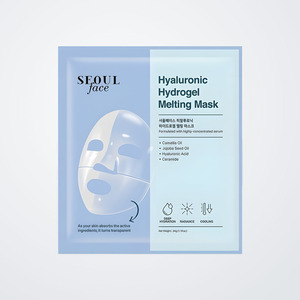 Mascarilla facial Dermal Seoul Face Hyaluronic Hydrogel Melting Mask 34g para adultos, mascarilla herbal aterradora - Product Image 6