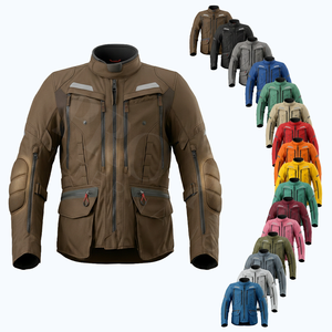 Chaqueta de Motociclista Impermeable Personalizada, con Protección, Transpirable, Reflectante, con Múltiples Bolsillos, de Corduroy, para Hombre - Product Image 1