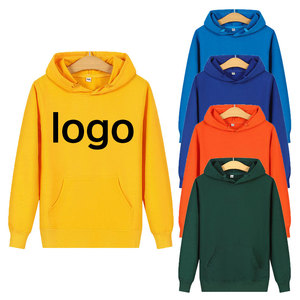 Custom Logo Long Sleeve Pullover Hoodie for Spring Autumn Winter Sports Work Class Clothing Embroidery Printing Thick Thin - Product Image 1