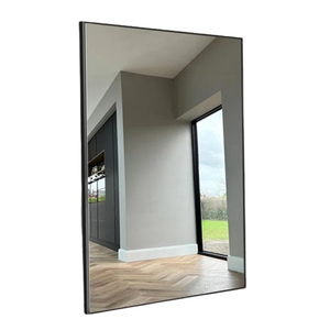 Trend Selling Iron Metal <b>Square</b> Shaped Black Finished Home Decorative Wall <b>Mirror</b> Hot Selling Highest Quality - Product Image 1