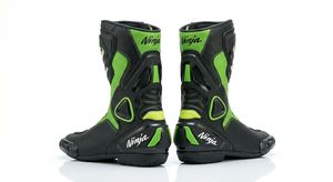 Chaussures et gants de course en cuir Rawasaki Ninja pour moto, protection CE, bottes de course sur circuit, équipement de motard professionnel, durable - Product Image 3