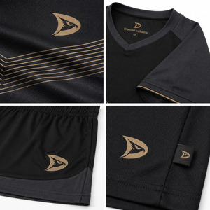 Conjunto de Uniforme de Fútbol Sala Personalizado OEM para Hombre, Camiseta y Pantalones Cortos de Fútbol de Poliéster de Secado Rápido, Transpirable - Product Image 4