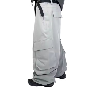 Wholesale Price Casual Lightweight Polyester/Cotton Loose Fit Trending <b>Baggy</b> Cargo <b>Trouser</b> High Quality Snow Wear 2026 - Product Image 4