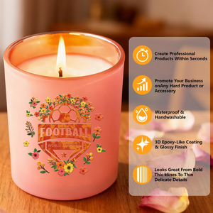 Pegatinas de Transferencia UV de Vinilo Transparente con Logotipo Personalizado, Impermeables y con Impresión de Marca para Empaquetado - Product Image 4