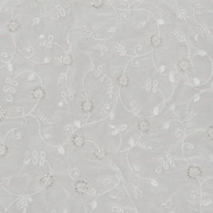 Fournisseur en gros de tissus en soie brodés de perles, Fabricant de tissus en soie brodés de perles en Inde, Tissu en soie brodé avec des perles F - Product Image 1