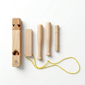 นกหวีดรถไฟไม้แบบดั้งเดิม เสียงรถไฟแท้ๆ ของเล่นงานฝีมือทำมือ - Product Image 3