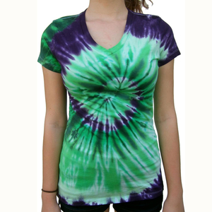 Camiseta Tie Dye de Nuevo Diseño, Camisetas de Algodón de Manga Corta, Camiseta Tie Dye para Mujer, Camisetas de Manga Corta Tie Dye para Mujer en Venta - Product Image 5