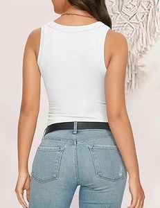 Débardeur dos nageur respirant pour femme, style athlétique, sans manches, décontracté, mode estivale, confortable à porter - Product Image 2